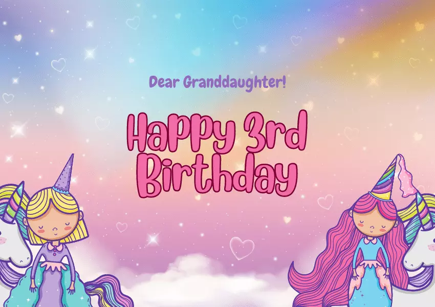 3rd birthday wishes for granddaughter