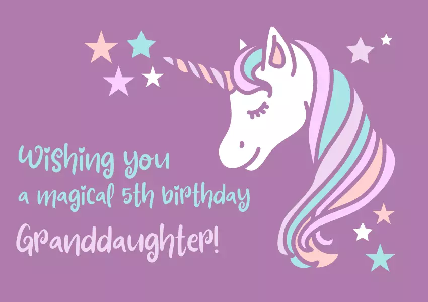 5th birthday wishes for granddaughter