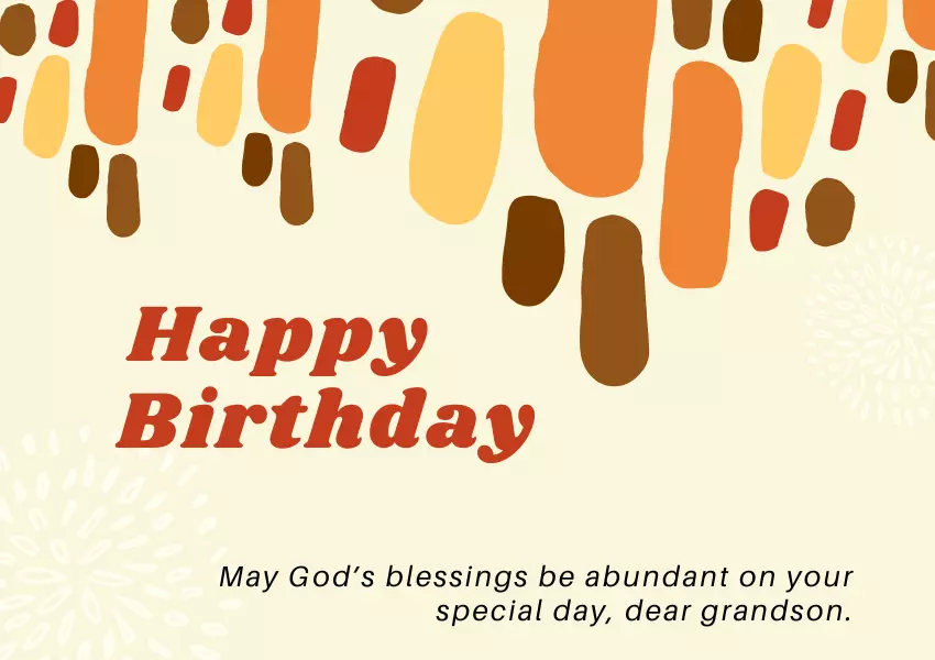 christian birthday wishes for grandson
