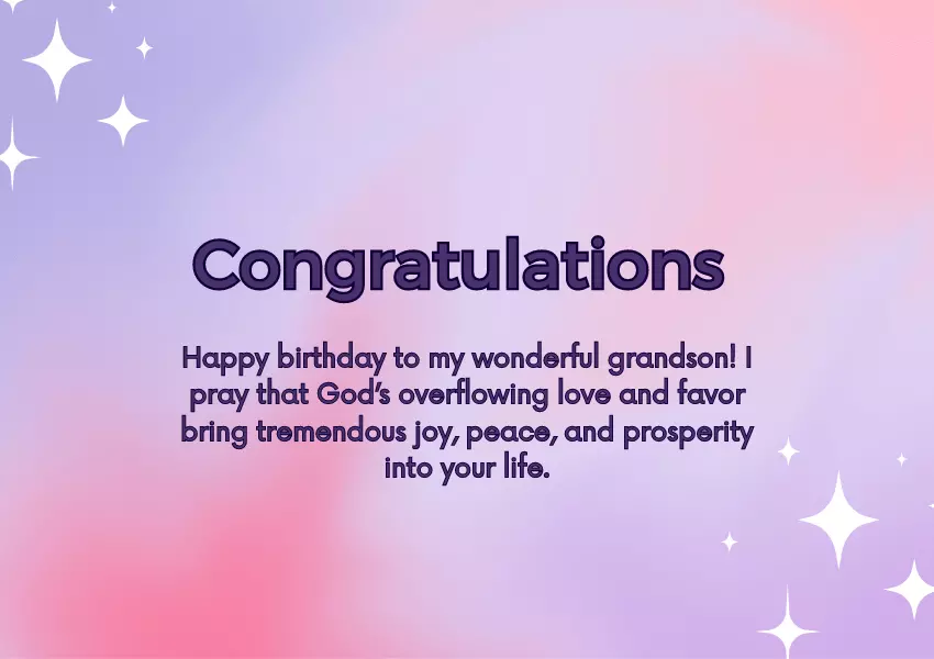 christian happy birthday grandson