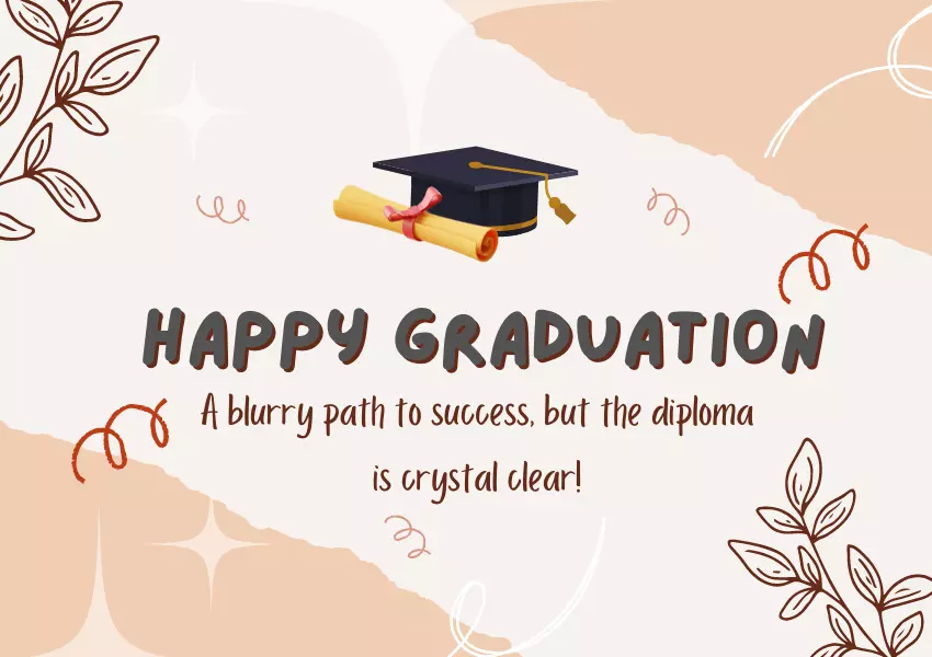 funny high school graduation wishes