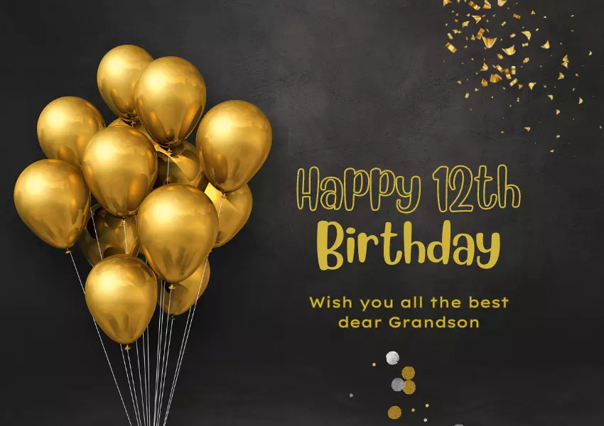 happy 12th birthday grandson