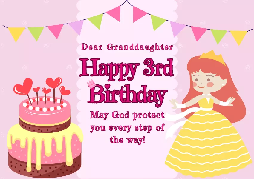 25+ Best Happy 3rd Birthday Wishes for Granddaughter