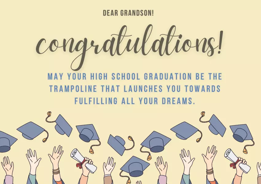 high school graduation wishes for grandson