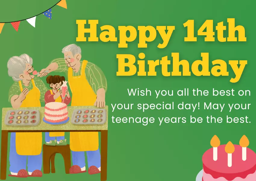 14th birthday wishes for granddaughter