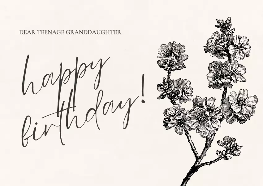 happy birthday teenage granddaughter