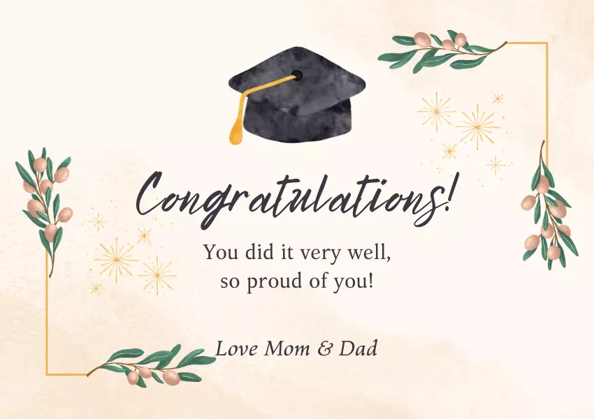 high school graduation messages for son