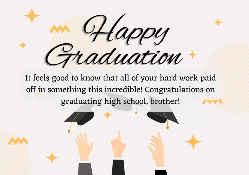 high school graduation wishes for brother