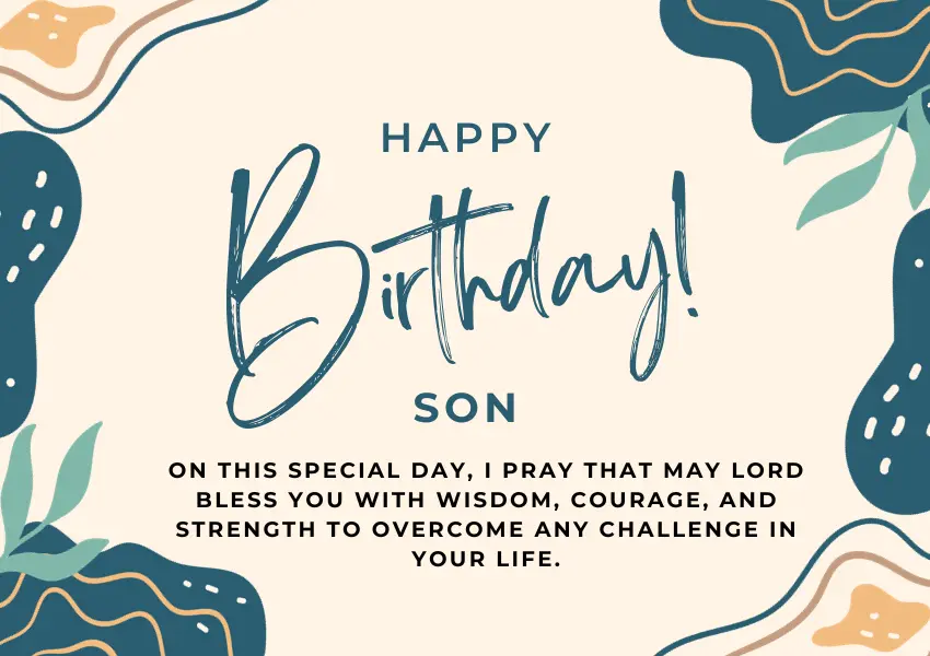 bible birthday wishes for my son