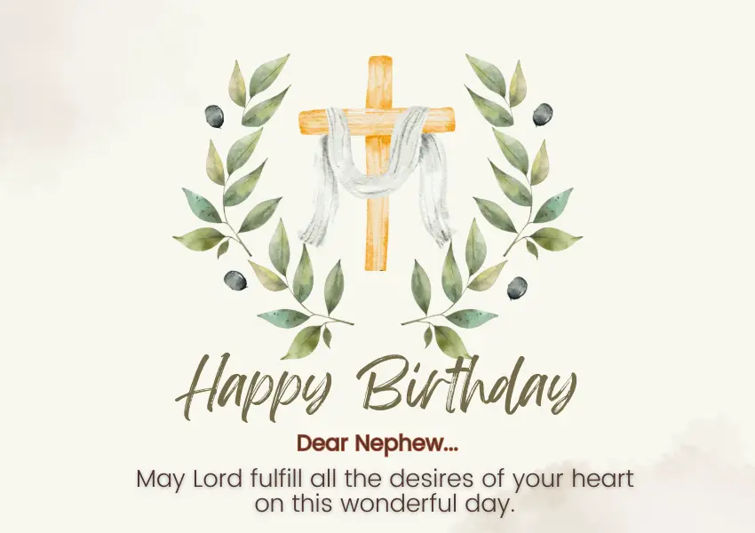 christian birthday wishes for nephew