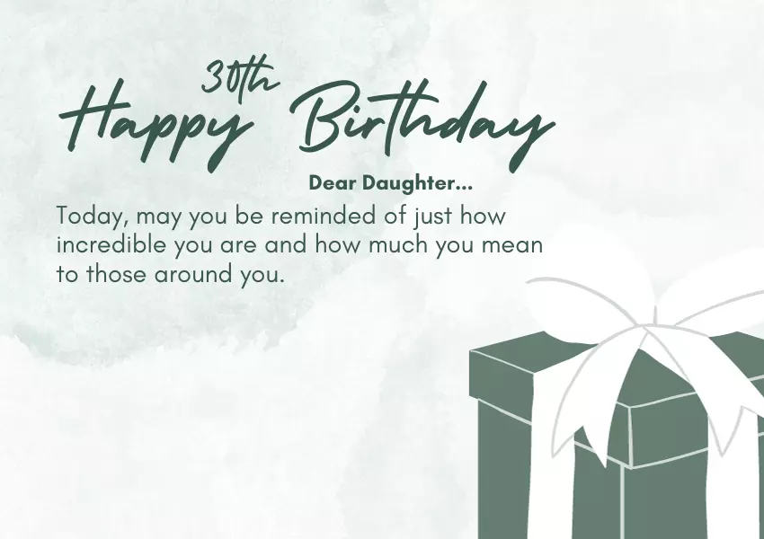 30th birthday wishes for daughter