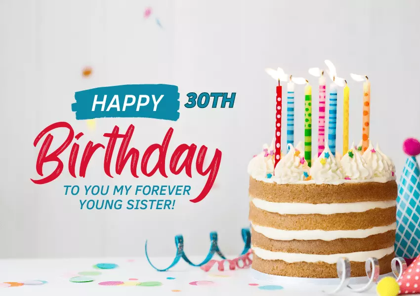 happy 30th birthday sister